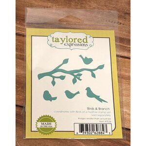 TAYLORED EXPRESSIONS TE36 BIRDS & BRANCH STEEL CRAFT DIE